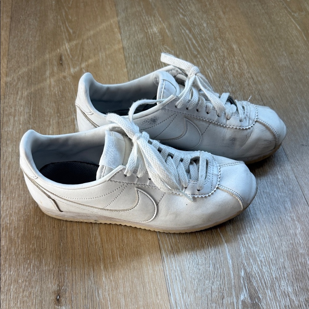 Nike Classic White Lace-Up Sneakers
